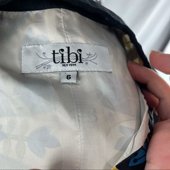 Tibi New York Silk Floral Tunic Caftan Top - Picture 7 of 8